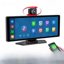 7"/10.26" 4K Dash Cam Wireless Carplay Android Auto 350° Rotating Lens Car DVR GPS Navigation Dashboard Video Recorder Bluetooth