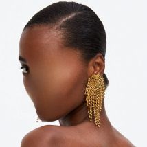 JURAN Luxury Crystal Tassel Earrings for Women Ethnic Jewelry Handmade New High quality Elegant Big Long Beads Earrings 2024