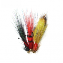 Vampfly 6pcs Conehead Salmon Tube Flies Francis Snaelda Streamer Fly Trout Bass Stealhead Saltwater Freshwater Fishing Lure Bait
