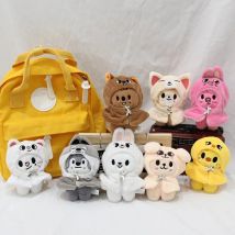 SKZ Seoul FM Live SKZOO Stray Kids Plush Toy 12cm Doll Cloak Fashion Keychain Fan Commemorative Item Children's Gift