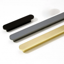 KK&FING Long Gold Brushed Furniture Door Handles Aluminum Alloy Kitchen Cabinet Handle Desk Drawer Knobs Cupboard Pulls Hardware