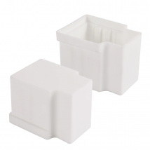 White Plastic Solenoid Valve Waterproof Cover Water Valve Lid 2Pcs Hot Sales Support Wholesale