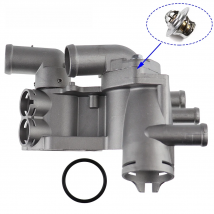 Aluminum Engine Cooling Thermostat Housing Cover Assembly For VW POLO SEAT IBIZA SKODA FABIA 032121111AP