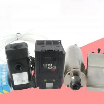 【DE Stock】2.2kw ER20 Waterproof Water Cooled Spindle Motor & Inverter 220V & 80mm Clamp & 80W Water Pump for CNC Router Machine