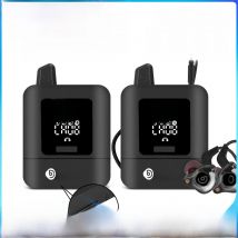 Debra New Stere Protable UHF IEM Wireless In-Ear Monitor System Audio Rechargeable for Music Audio Monitoring Live Broadcast