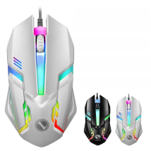 Limei S1 E Sports LED Luminous Backlit Wired Mouse USB Wired For Desktop Laptop Mute Office Computer Gaming Mouse