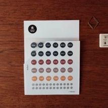 3pcs/bag Date Sticker Mark Focus Round Transparent Mark Paste Stickers Scrapbooking Sticker Flakes Cute Stickers Label Sticker