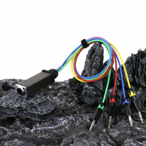 0.2M-15M 4 Channel 1/4 inch 6.35mm TRS Stereo Male Plug to RJ45 CAT5 with Shielded Multi Network Receiver Cable for Guitar Amp