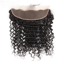 Deep Wave 13x4 Lace Frontal Human Hair Pre-Plucked with Baby Hair Brazilain 4x4 Lace Closure For Black Women Ali Pearl Hair