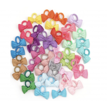 Haargummis für Babys, Mädchen, 5,1 cm, Haarschleifen, Gummiband, Band, Haarbänder, Seile für Kleinkinder, Geschenk, 40 Farben in Paaren