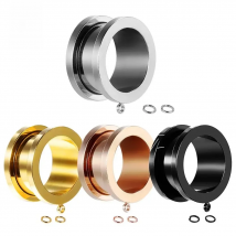 Kubooz New Fashion Ear Piercing Tunnels Ear Expanders Surgical Stainless Steel Classical Gagues Multi Color Sell By Pair