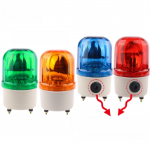 DC12V 24V AC220V 110V Tungsten Lamp Red Green Blue Yellow Signal Warning Alarm Light no sound/with sound LTE-1101 Rotating Light