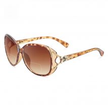 JM Large Round Bifocal Reading Sunglasses for Women Vintage Oversized Lady Reading Glasses UV400