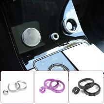 For Land Rover Range Rover Velar 2017-2023 For Evoque 2019-2020 Aluminum Car Central Air Conditioning Volume knobs Ring Trims