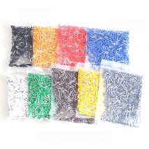 300/1000pcs Tube Insutated Crimp Terminals Electrical Cord End Terminal Block Connector E0508 Wiring Cable Ferrules VE 22AWG