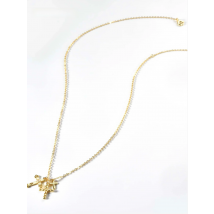 DPLAOPA 925 Sterling Silver Three Cross Colar Pendant Long Chain Necklace 2022 Fine Jewelry Rock Punk Women Wedding Jewels