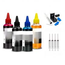 Universal Printer Ink 100ML Refill CISS kit Compatible For HP Canon Epson Brother Deskjet Inkjet Tank Cartridges 604 305 545XL