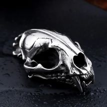 Beier 316L Stainless Steel Men's Pendant Skull 3D Machairodus Smilodon Dinosaur Head Pendants  Jewelry LLBP8-096P