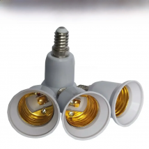 3pcs/lot Converter E14 TO E27 Adapter Plastic Converter Adapter Conversion Socket Fireproof Socket Lamp Holder Socket Light Bulb