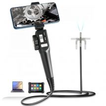 8.5mm   1080P Auto Endoscope Camera for Car 180 Degree Steering Inspection Camera With 8 LED Carring case IP67
