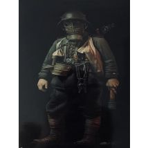 Assembly Unpainted  Scale 1/18 90mm STAND 1917 not with base Historical toy Resin Model Miniature Kit