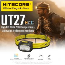 NITECORE UT27 2025 Trail Running Headlamp 800 Lumens 3 Temperotures Headlight Warm Neutral White Light, HLB1500 Li-ion Battery