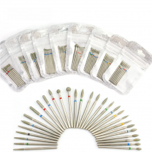 7pcs/Set Diamond Nail Drill Bit Rotery Electric Milling Cutters For Pedicure Manicure Files Cuticle Burr Nail Tools Accessories