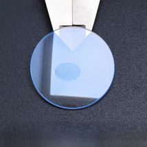 Plane Sapphire Crystal Glass 1.5mm Thickness Flat Round Crystal Clear Front Cover 24mm-40mm Diameter Part for Watch Repair