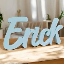 Nombre decoración Personalizado Decoración para niños, letras decorativas cumpleaños bodas comuniones bautizos decoración de pared estanterías Colores y tamaño a elegir decoración habitación infantil.