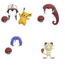 WM Blocks Pokemon Pikachu Ash Poke Ball Jessie James Meowth Anime Cartoon TV Bricks Dolls Building Blocks Assembling Toys Model