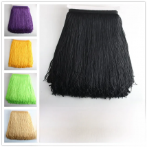 1 yards Fringe Lace Tassel Polyester Lace Trim Ribbon 30cm Long  Sew Latin Dress Stage Garment Curtain DIY Accessories
