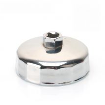 1/2" Square Dr.Steel 88mm-89mm Oil Filter Wrench Cap Housing Tool Remover 15 Flutes Universal For ISUZU HONDA MITSUBISHI