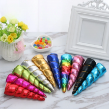 Nishine 3pcs/lot Unicorn Horn for Baby Girls Hairbands Clips Party Diy Headwear Hair Accessories Cake Topper Birthday Decor