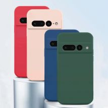 For Google Pixel 7 Pro Case Liquid Silicone Rubber Protector Phone Case Google Pixel 8 Pro 7 Pro 7A 7 6A 6 Pro Cover TPU Case