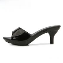 Vosnees Leisure Outdoor Sandals 2021 New Brand Thin High Heels Slippers Ladies Elegant Slip On Mule Shoes Leisure Outdoor Sandal