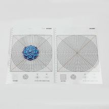 Practical Positioning Coordinate Peeling Sheet DIY Quilling Tools Coordinate Setting For Quilling Only Transparent Craft Paper