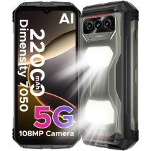 DOOGEE V Max S 5G Robustes Telefon 6,58" Dual Camping Lights 24GB(8+16) 256GB 22000mAh Großer Akku 108MP AI Kamera Smartphone