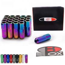 Blox Racing Forged 7075 Aluminium Wheel Lug Nuts P 1.5 / P 1.25, L: 60mm 20Pcs EP-550NUTS
