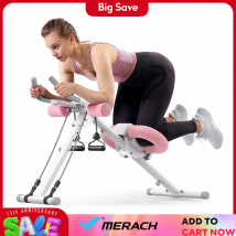 MERACH Ab Machine Allenatore regolabile Allenamento Pieghevole Protezione del ginocchio Macchina per esercizi addominali Core Ab Sistema di esercizi Trainer