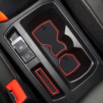 Smabee for VW T-ROC 2017 2018 2019 TROC T ROC Anti-Slip Gate slot Cup Mat Interior Accessories Non-Slip Pad Rubber Car Sticker