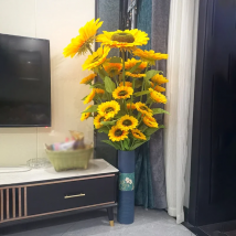 Aqumotic 100cm/72cm Tall Silk Sunflower Artificial Flowers for Home Party Garden Beautiful Bouquet Hotel Wedding Decoration