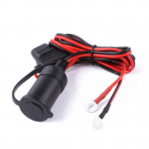 DC 12V 24V Car Motorcycle Truck Cigarette Lighter Socket Charger Cable Female Socket Connector Adapter with 10A Fuse+Cable