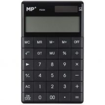 12 digit SOLAR LCD display calculator and Black batteries 9,8x16,5cm students Office