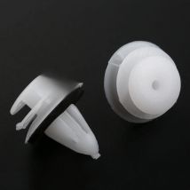 15Pcs Car Door Trim Panel Retainer Clips Fastener 9mm Hole White Plastic Rivets Automobile 80999-VE000 For Nissan Infiniti