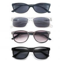 Reading Sunglasses For Women Men Square Classic Frame for Outdoors Use Sun Glasses Readers Eyeglasses with Diopter Spring Hinge