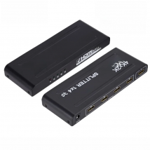 GRWIBEOU 3D 2k 4K HDMI 2160P HDMI Splitter 1X4 Hdmi Hub Repeater Amplifier 1.4 3D 1080p 1 in 4 out converter