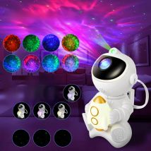 Astronaut LED Star Projector Night Light Galaxy Projectors Bluetooth Speaker for Bedroom Room Decor Kids Gift Starry Sky Lamp