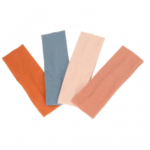 Women Multicolor Spring Summer New Ribbed Headbands Slouchy Hairband HeadWrap Elastic Soft Headdres Lady Striped Hair Accessorie