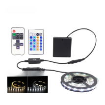 LED Tape Battery Operated 5V Dimmable SMD 2835 Waterproof Touch IR RF Remote Control Battery Powered Flex LED Strip Stripe Light