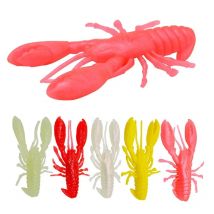 Simulation Lobster Fishing Lure Hollow Special Shaped Shrimp Soft Bait 9cm Worm Artificial Lures Lot 5 Pieces Sale